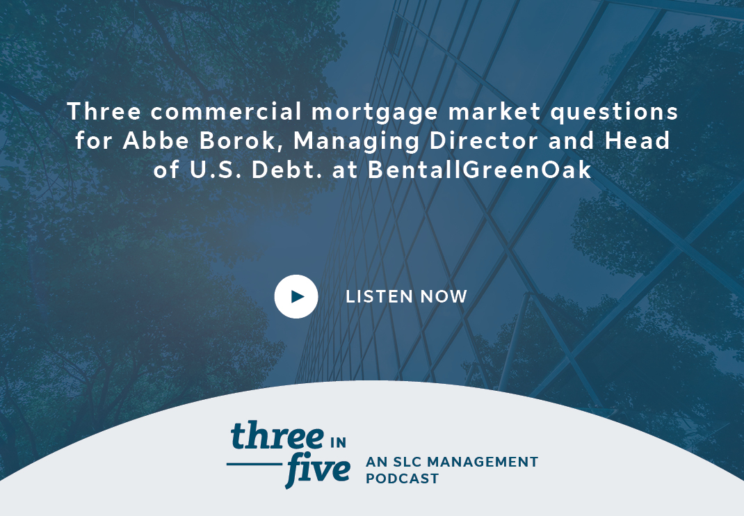 Three commercial mortgage market questions for Abbe Borok, Managing Director and Head of U.S. Debt. at BentallGreenOak